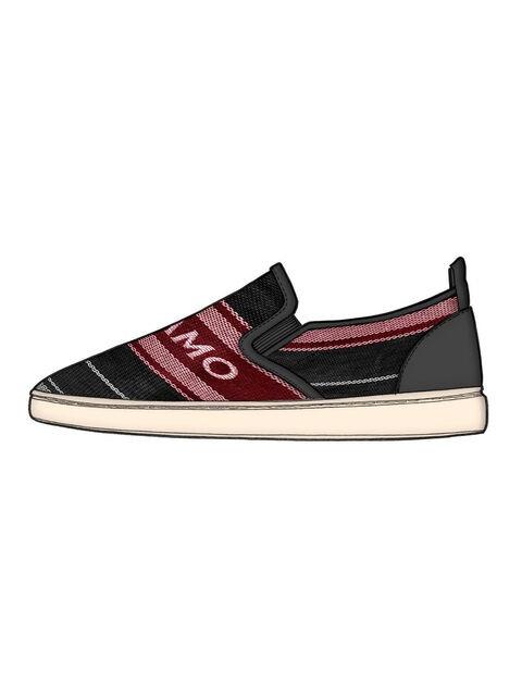FERRAGAMO Ferragamo Logo Knit Slip-On Sneakers, Size 7