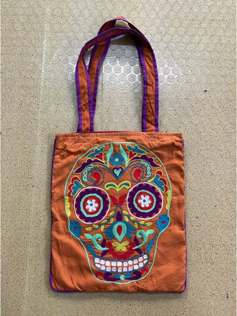 Other Designers Custom - custom made skulls tote bag