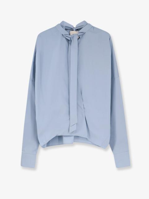 Other Designers Alysi Cotton Shirt With Bow