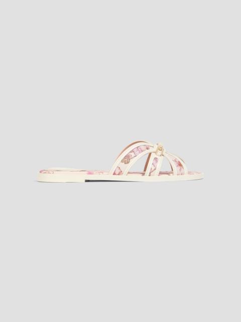 Zimmermann Floral-print linen sandals