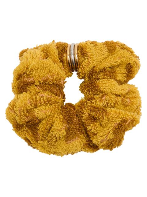 Chloé Chloe Floral-jacquard Terry Scrunchie