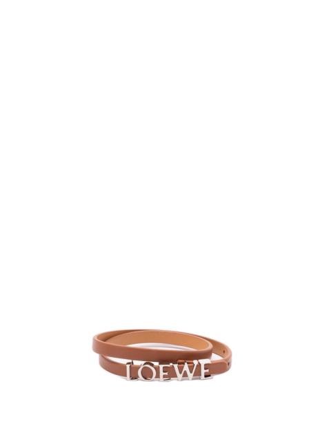 Loewe Loewe Women Double Wrap `Loewe` Bracelet