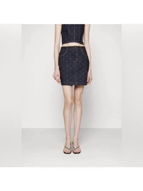Other Designers New! Cinq a Sept Ditsy Rhinestone Lynette Mini Skirt‎ Sz 2 $295