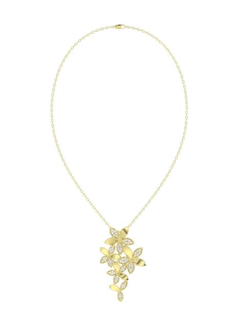 Marchesa WILD FLOWER YELLOW GOLD PENDANT NECKLACE