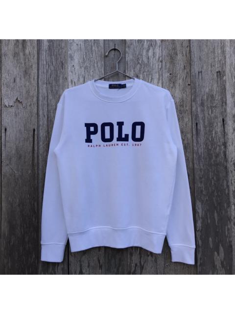 Other Designers Polo Ralph Lauren - Vintage Polo Ralph Lauren Spell Out Sweatshirt Big Logo