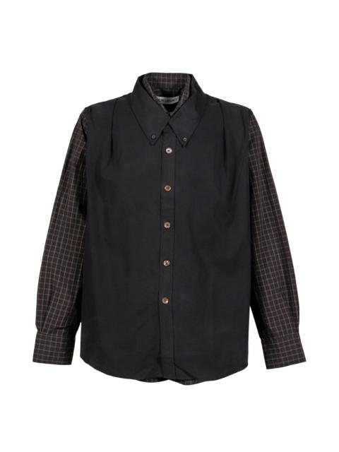 Our Legacy DOUBLE BORROWED SHIRT / BRW BLK