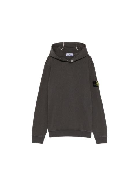 Stone Island Logo Cotton Hoodie