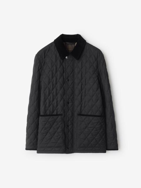 Burberry Quilted Wool Barn Jacket