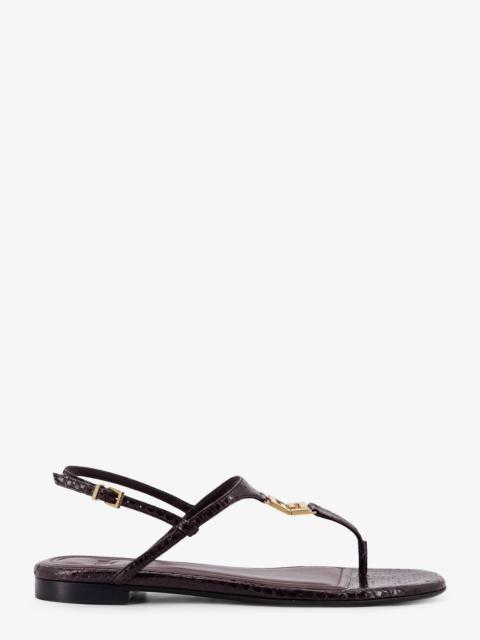 FENDI Fendi Fold Leather Sandals Purple Women