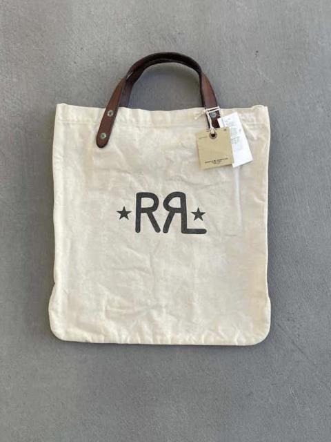 Vintage - STEAL! RRL Leather Straps Logo Tote Bag (New with tag)