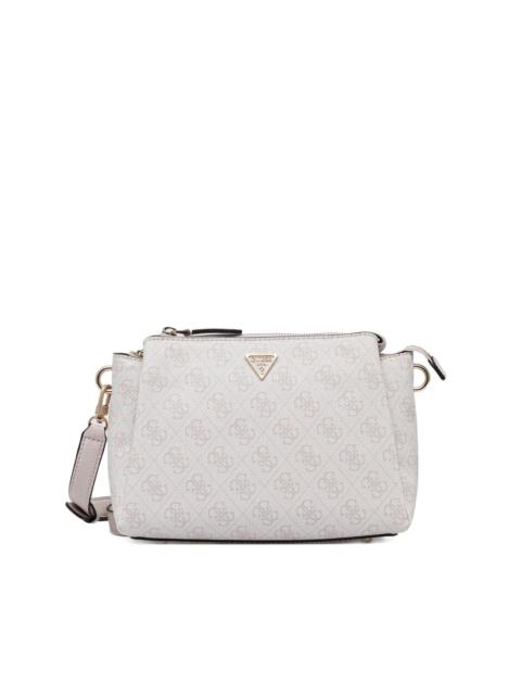GUESS USA monogram zip satchel