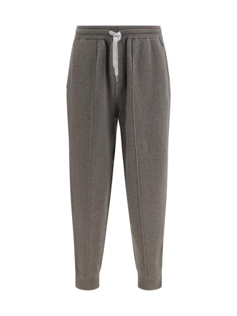 Brunello Cucinelli Brunello Cucinelli Double-knit Cashmere Pants Grey Men