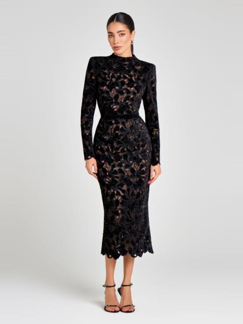 NADINE MERABI Diane Black Dress