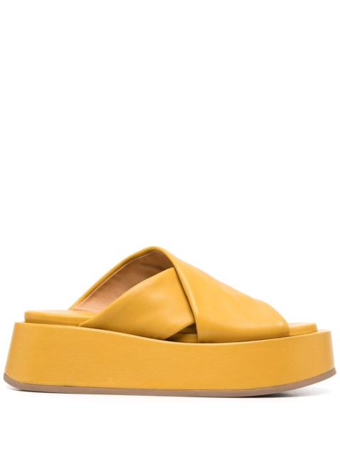 Marsèll crossover-strap platform sandals
