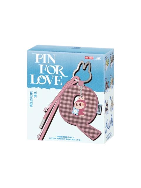 POP MART Pop Mart Labubu The Monsters Pin for Love Series Letter Pendant (N-Z) Single Blind Box
