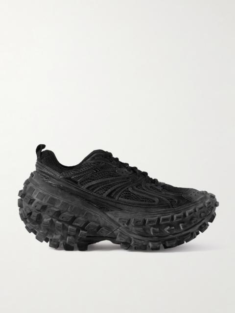 BALENCIAGA Bouncer Mesh And Rubber Platform Sneakers