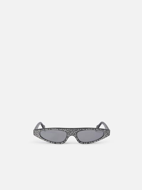 PINKO STONED ELONGATED SUNGLASSES