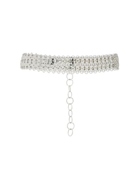 rabanne Chainmail Boucle Belt silver