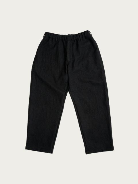 JAMES COWARD Carry On Pant - Black Wool Flannel