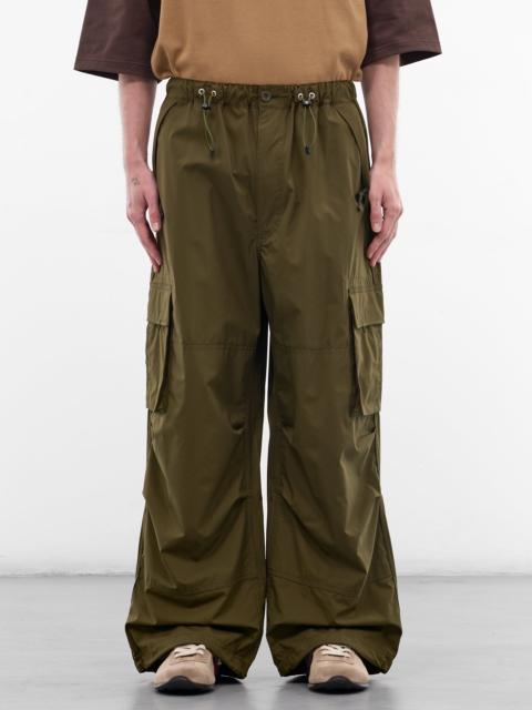 Comme des Garçons Homme Khaki Nylon Baggy Cargo Pants