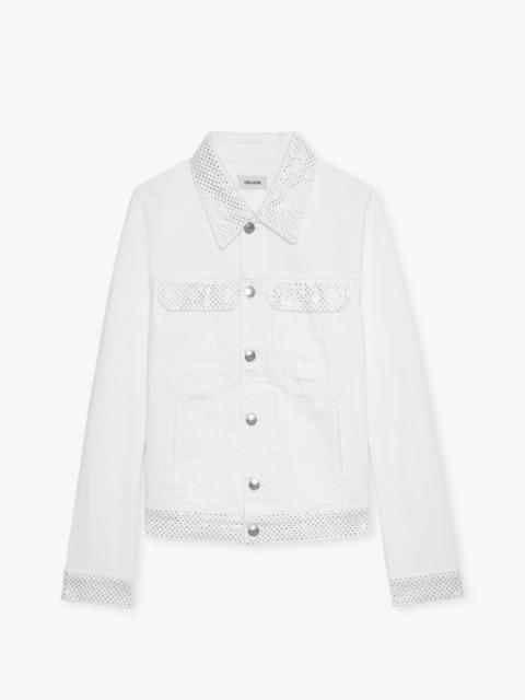 Zadig & Voltaire Kioky Womens White Denim Jacket