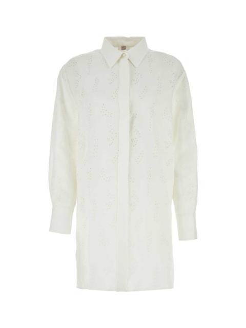 Chloé Chloe Women White Linen Patricia Chloe X Eres Oversize Shirt