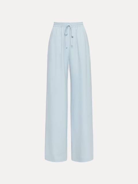 Oscar de la Renta SILK GEORGETTE DRAWSTRING PANT