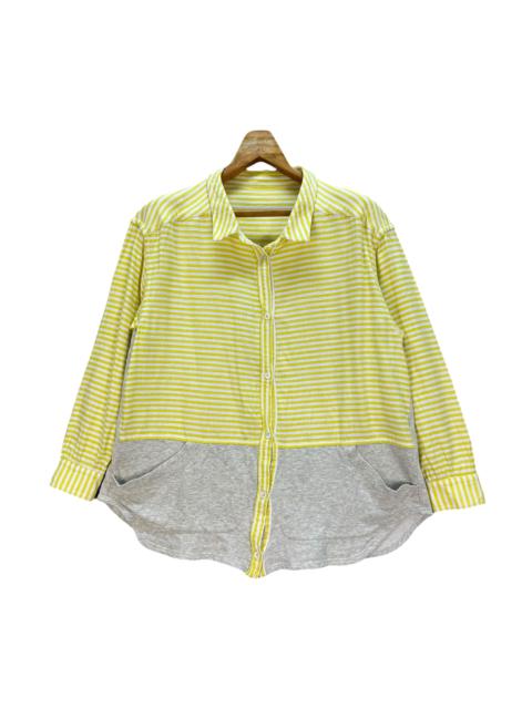 ISSEY MIYAKE Mercibeaucoup Issey Miyake Hybrid Button Up Shirt #A10-0237