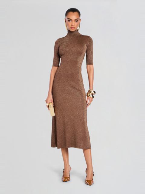 RETROFÊTE MARIBEL METALLIC KNIT DRESS
