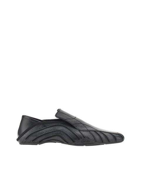 GUCCI Gucci Leather Slip-on Sneakers Black Men