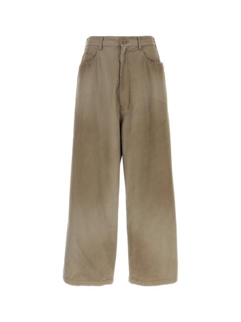 BALENCIAGA Two-tone cotton and polyester pant