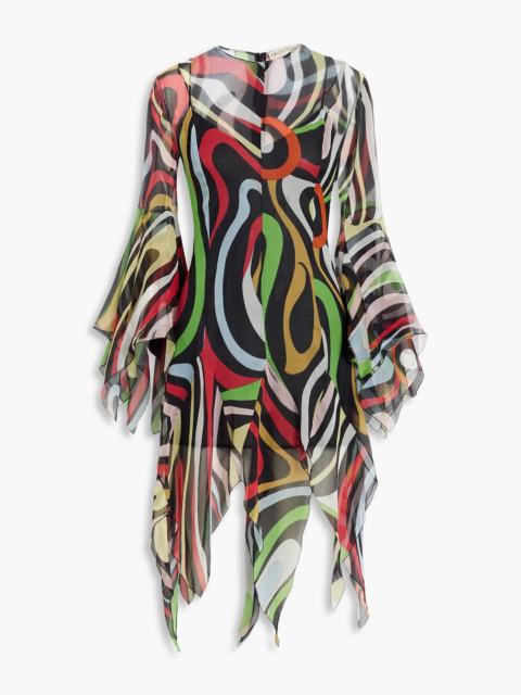 PUCCI Printed silk-georgette dress