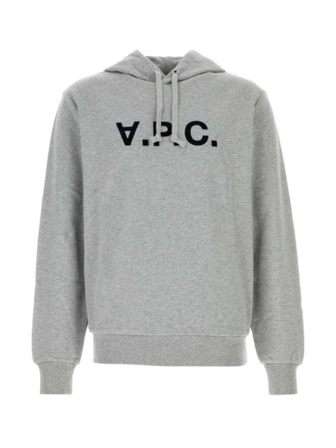 A.P.C. A.P.C. Men Grey Cotton Sweatshirt
