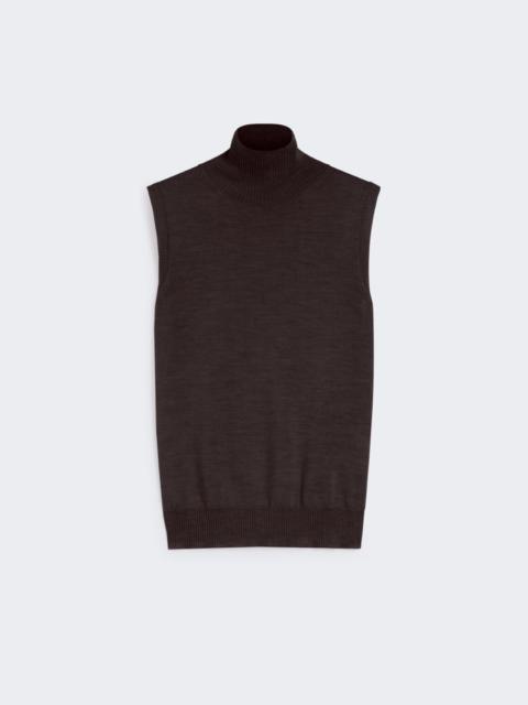 Sportmax Sleeveless wool polo neck