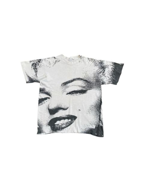 Other Designers Vintage 90s Marilyn Monroe Big Face All Over Print Tshirt