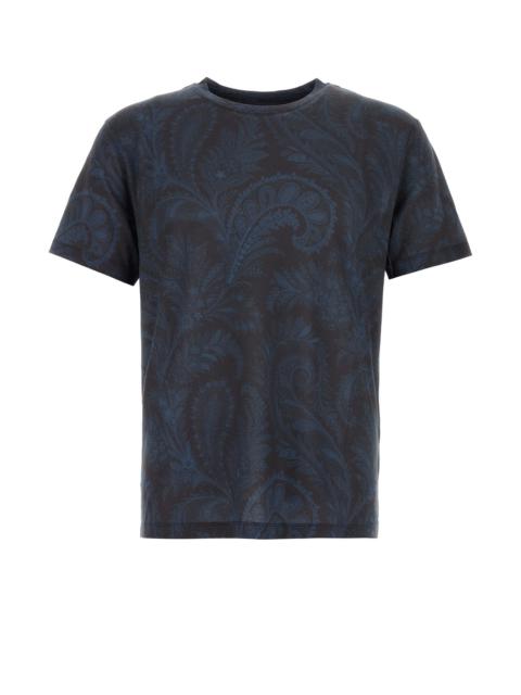 Etro Embroidered lyocell t-shirt
