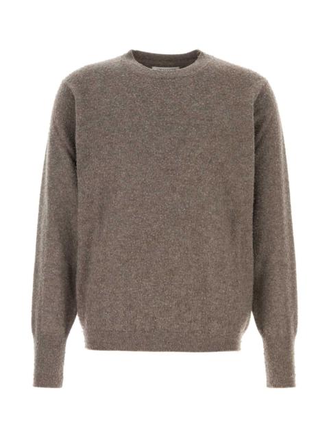 Maison Margiela Maison Margiela Men Dove Grey Cashmere Blend Sweater