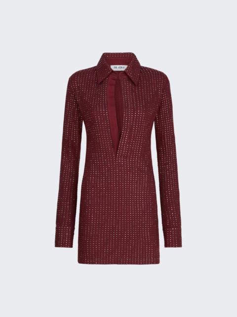 THE ATTICO Mini Dress Burgundy