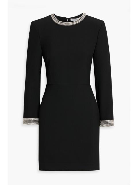 VERONICA BEARD Tala crystal-embellished crepe mini dress