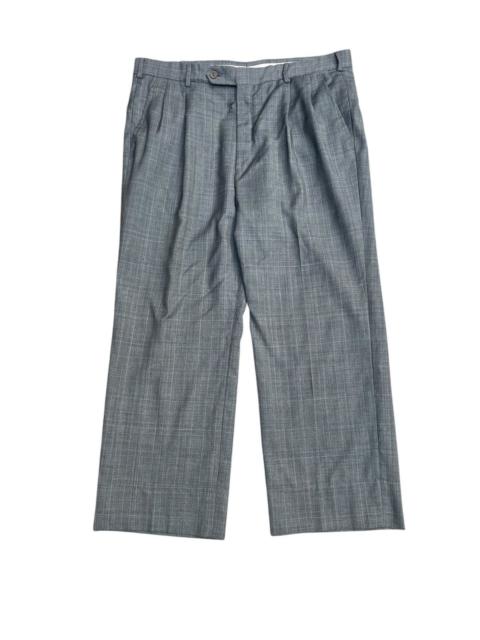 Other Designers Burberry × Japanese Brand × Vintage - 80s Burberry’s Made in Italy Wool Trousers - Grey Checkered