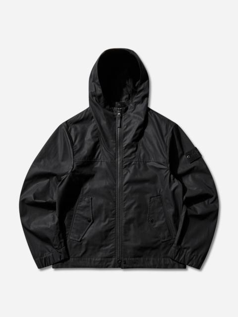 Stone Island Men's Ghost All-Weather Cotton Canvas_S.I. Hooded Jacket Black
