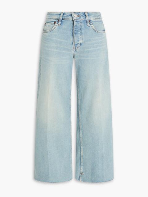 RE/DONE Cropped mid-rise wide-leg jeans