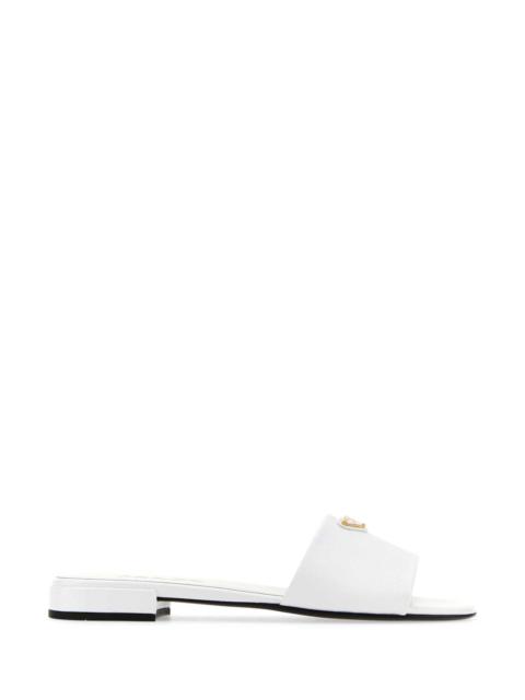 Prada Prada Women White Leather Slippers