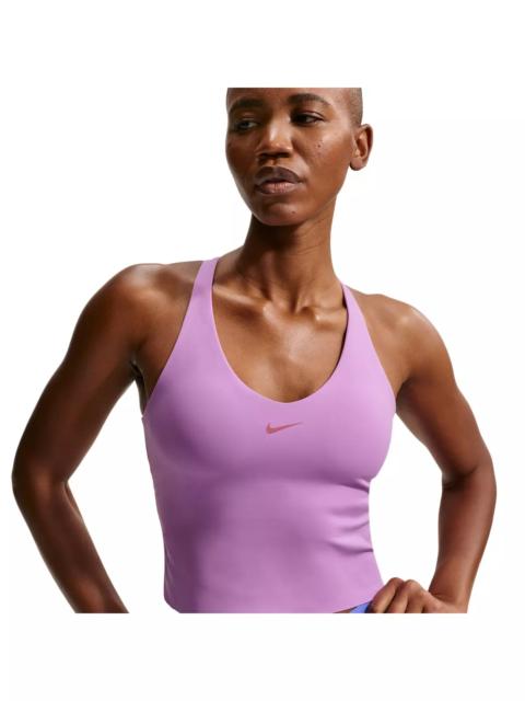 Nike Women's Universa Medium-Support Padded Sports Bra Tank -Lt Magenta