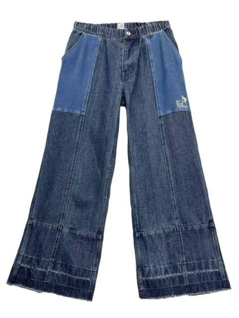 Other Designers 🔥Vintage GO SLOW CARAVAN Elastic Waist Wide Leg Denim