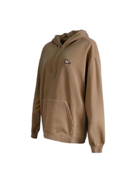 Converse Loose Fit Sneakers Patch Hoodie 'Nomad Khaki' 10025457-A03