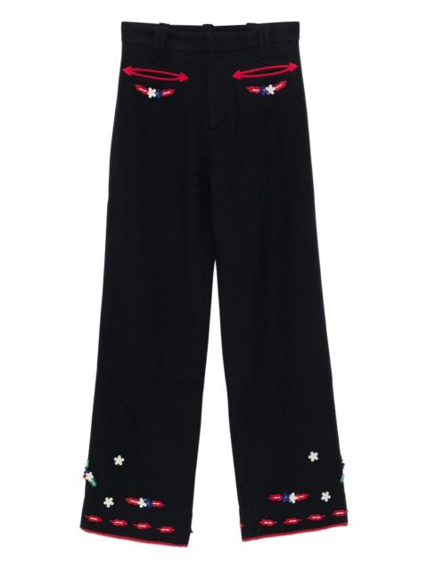 BODE Carroll flowers trousers