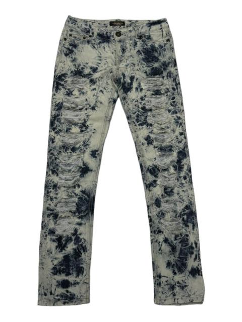 Other Designers Archival Clothing - 🔥BLEACH WORK DISTRESSED DENIM PUNK JEANS