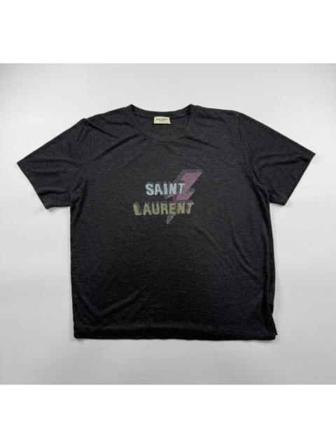 SAINT LAURENT Saint Laurent Thunder Logo Tee