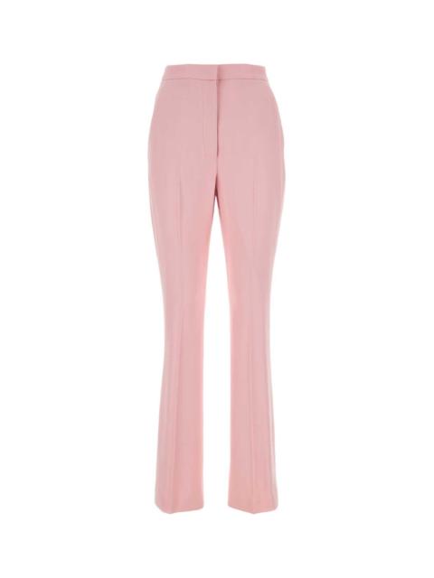 Alexander McQueen Alexander Mcqueen Women Pastel Pink Crepe Cigarette Pant